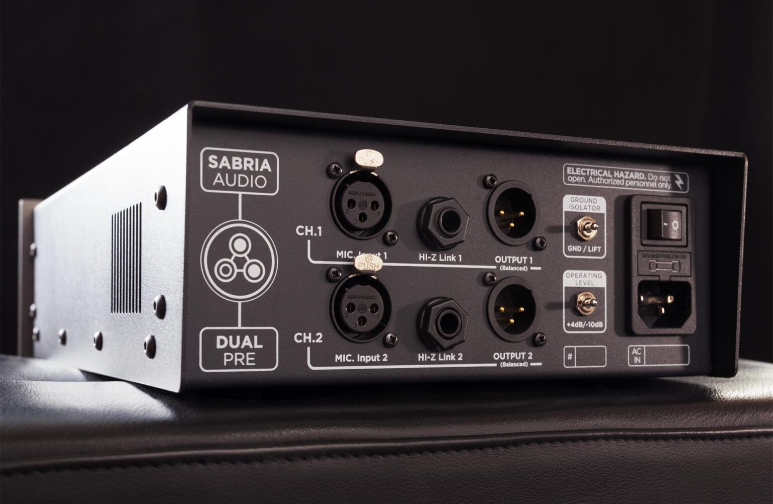 Dual Pre Mic HiZ Inst DI Box Preamp SabriaAudio®